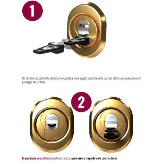 PROTEZIONE CILINDRO BUNKERLOCKS DEFENDER MAGNETICO BKL/M3 CIPIERRE