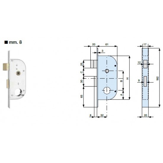2 MANDATE E SCROCCO, CATENACCI IN OTTONE ART. 149320/000