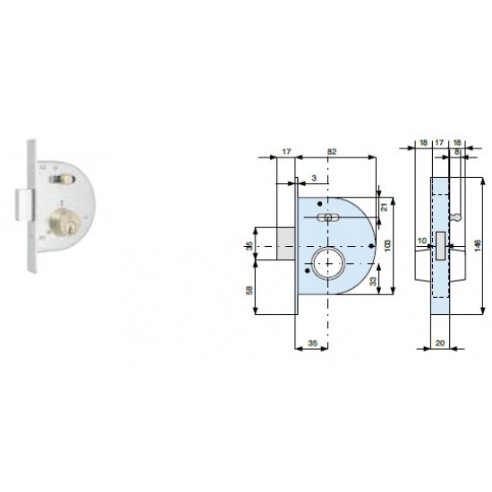SCROCCO A UNA MANDATA CON POMOLINO, CATENACCI IN ACCIAIO ART. 255350/000