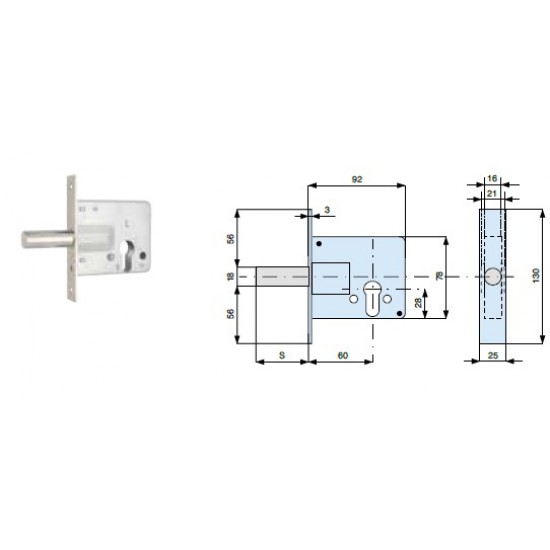 2 MANDATE CON PERNO IN ACCIAIO Ø18 ART. 273600/000