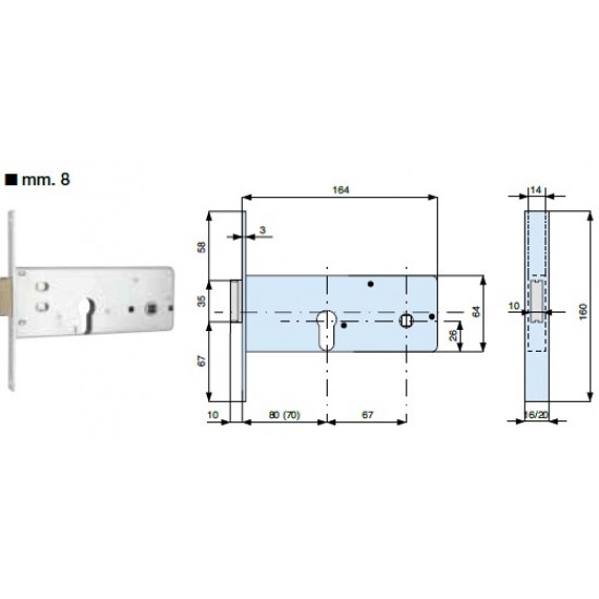 2 MANDATE E SCROCCO, CATENACCIO IN OTTONE ART. 283701/000