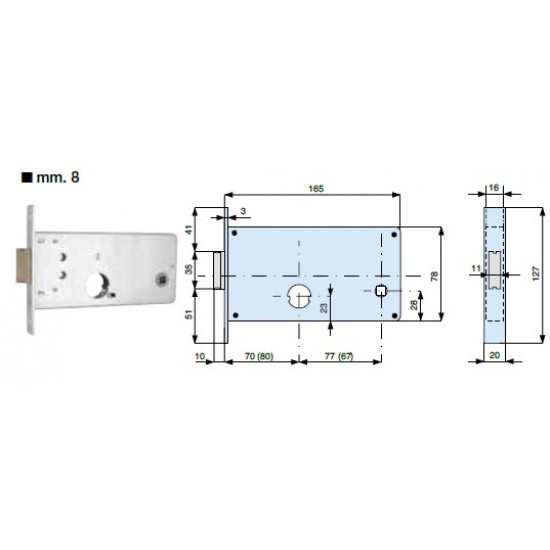 2 MANDATE E SCROCCO, CATENACCIO IN OTTONE ART. 317700/000