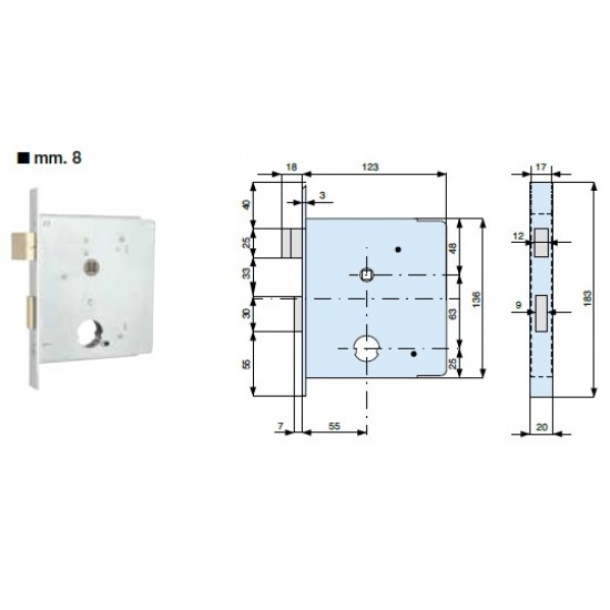 2 MANDATE E SCROCCO, CATENACCI IN OTTONE ART. 345550/000