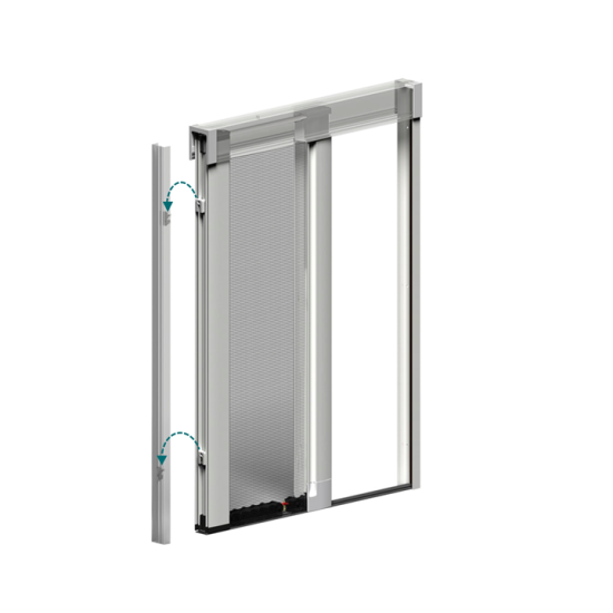 ZANZARIERA LATERALE JOLLY GUIDA SOTTILE E AVVOLGIMENTO CONTROLLATO