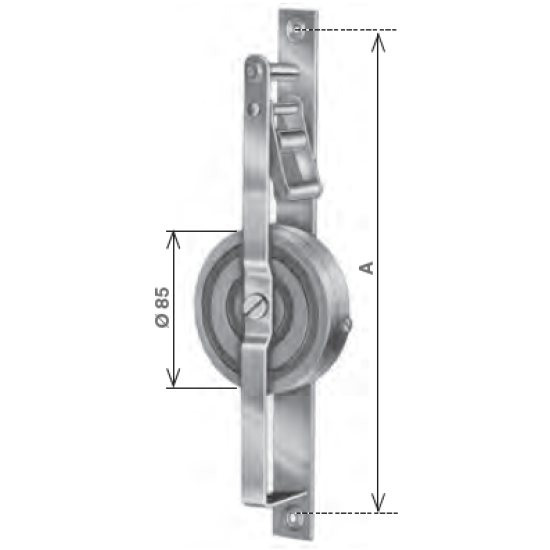 AVVOLGITORE ESTERNO NICHELATO INTERASSE 256 MM. CAPACITA' 8 MT. STAFER