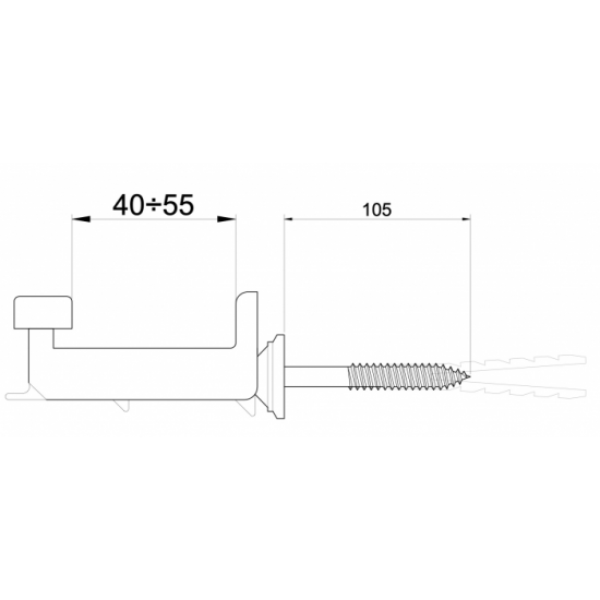 FERMA PERSIANA AUTOMATICA CON VITE LUNGA 638/VL