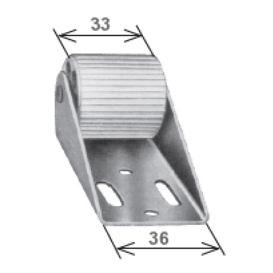 RULLO DI RINVIO SPINGITAPPARELLA REGISTRABILE DA 33 MM.