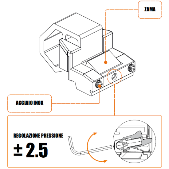 CRICCHETTO CRICK ADJUSTABLE RAPIDO REGOLABILE