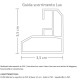 BOX DOCCIA BIANCO SEMICIRCOLARE IN PVC APERTURA CENTRALE MODELLO GIOVE