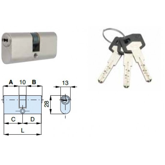 DOPPIO CLINDRO OVALE ART. H18640/N00