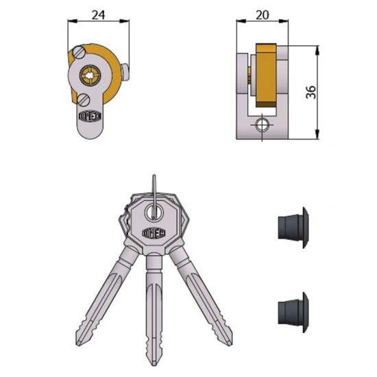 CILINDRO A SPILLO 4052 OMEC