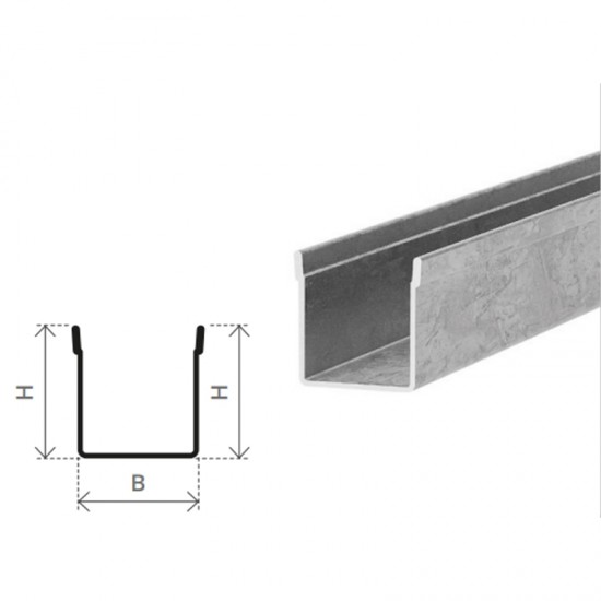 GUIDA IN FERRO PER TAPPARELLA 22 x 19 DA 3 MT. GUIDA IN FERRO PER TAPPARELLA 22 x 19 DA 3 MT.
