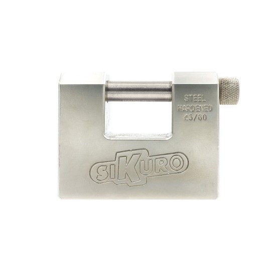 LUCCHETTO DA 84 MM. MONOBLOCCO IN ACCIAIO SIKURO