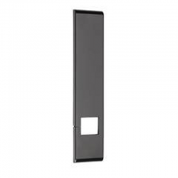 PLACCA PVC NERO COPRIAVVOLGITORE UNIVERSALE INTERASSE DA 130 A 210 MM.