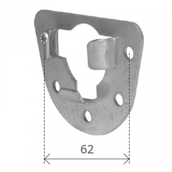 SUPPORTO PER CUSCINETTO A SFERA DA 40 MM.