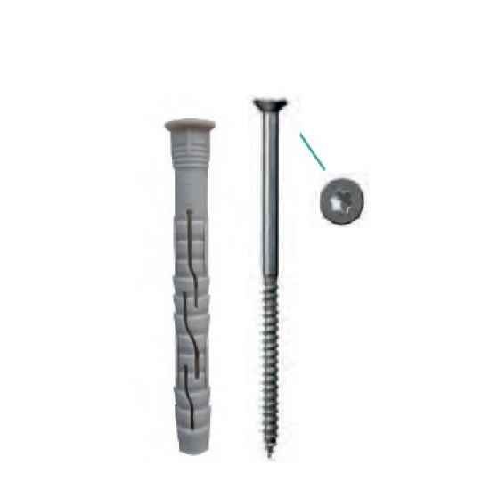 TASSELLO IN NYLON PROLUNGATI AD ANNODAMENTO + VITE TSP TORX PEZZI / 25