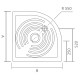 BOX DOCCIA BIANCO SEMICIRCOLARE IN PVC APERTURA CENTRALE MODELLO GIOVE