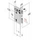 SERRATURA DA INFILARE BORDO QUADRO OTTONATO PATENT