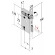 SERRATURA DA INFILARE BORDO TONDO OTTONATO PATENT