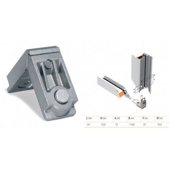 SQUADRETTO 1160F IN ALLUMINIO FILETTATO