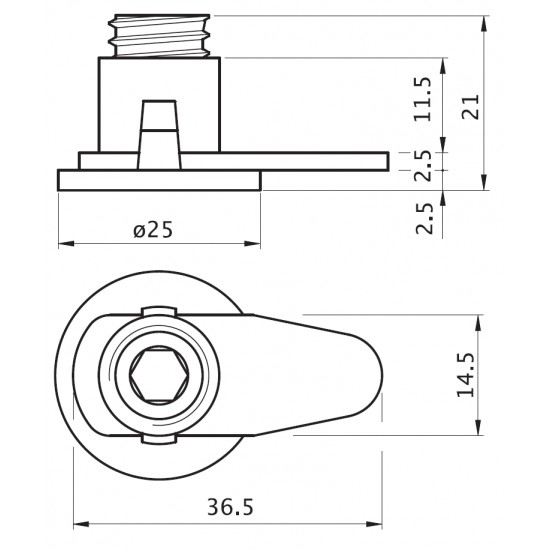 DISTANZIATORE DA 25 MM. EXTRA STRONG