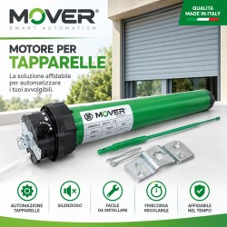 Motore Tapparella Elettrica Mover Green 6 – Motore Tubolare per Avvolgibili con Finecorsa Meccanico