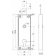 SERRATURA CENTRALE CILINDRO EUROPEO BASCULANTE 2291 SECUREMME